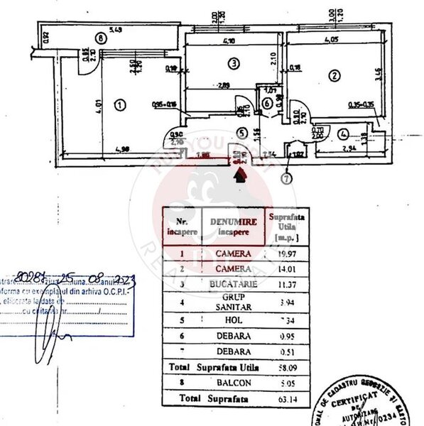 Uverturii | 2 camere | 63mp | decom | B11403